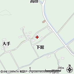 宮城県東松島市浅井下館周辺の地図