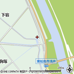 宮城県東松島市浅井下宿244周辺の地図