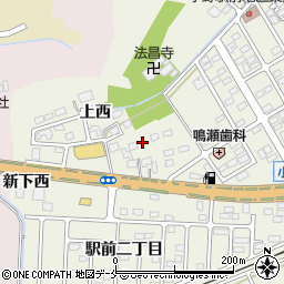 宮城県東松島市牛網上西周辺の地図