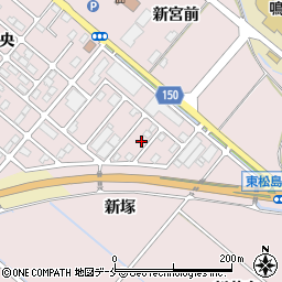 宮城県東松島市小野中央4-12周辺の地図