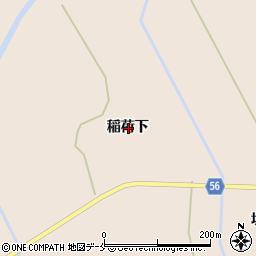 宮城県富谷市今泉稲荷下周辺の地図