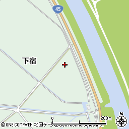 宮城県東松島市浅井（下宿）周辺の地図