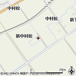 宮城県東松島市牛網新中村松周辺の地図