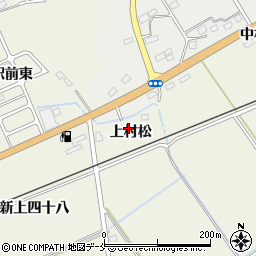 宮城県東松島市牛網上村松周辺の地図