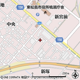 宮城県東松島市小野中央6周辺の地図