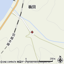 新潟県村上市板貝421周辺の地図
