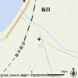 新潟県村上市板貝592周辺の地図