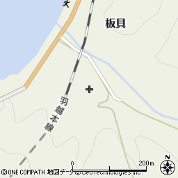 新潟県村上市板貝586周辺の地図