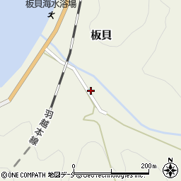 新潟県村上市板貝447-1周辺の地図