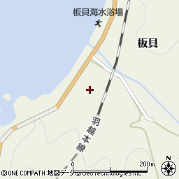 新潟県村上市板貝524周辺の地図