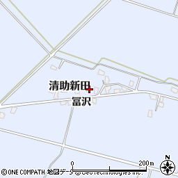 山形県寒河江市清助新田188周辺の地図