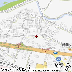 山形県寒河江市八鍬544周辺の地図