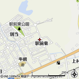 宮城県東松島市牛網駅前東周辺の地図
