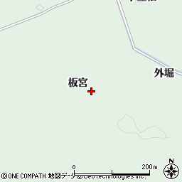 宮城県東松島市浅井外堀周辺の地図