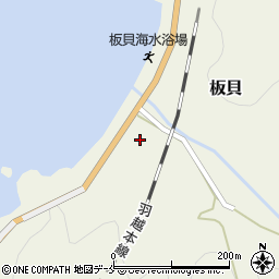 新潟県村上市板貝516周辺の地図