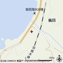 新潟県村上市板貝518周辺の地図