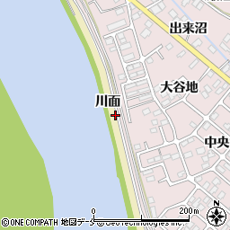 宮城県東松島市浜市川面周辺の地図