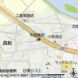 山形県寒河江市高松西覚寺周辺の地図