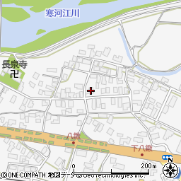 山形県寒河江市八鍬56周辺の地図