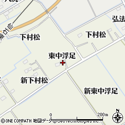 宮城県東松島市牛網東中浮足周辺の地図