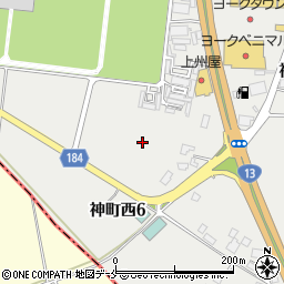 山形県東根市神町西6丁目1周辺の地図