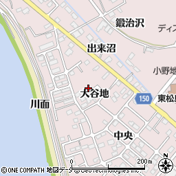 宮城県東松島市小野大谷地8周辺の地図