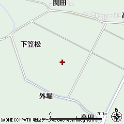 宮城県東松島市浅井下笠松周辺の地図