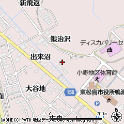 宮城県東松島市小野新欠下14周辺の地図