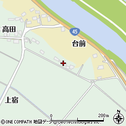 宮城県東松島市浅井高田66周辺の地図