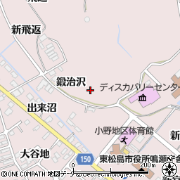 宮城県東松島市小野（欠下）周辺の地図