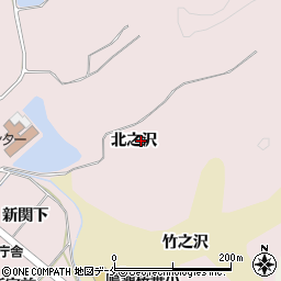 宮城県東松島市小野北之沢周辺の地図
