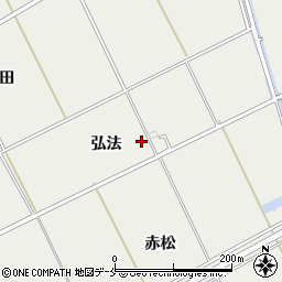宮城県東松島市矢本弘法周辺の地図