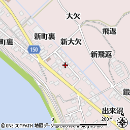 宮城県東松島市小野新町裏周辺の地図