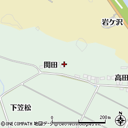 宮城県東松島市浅井関田周辺の地図