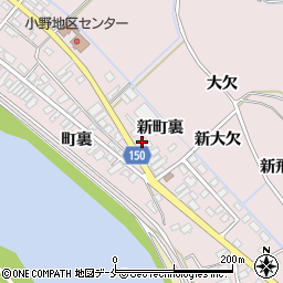 宮城県東松島市小野町裏67周辺の地図