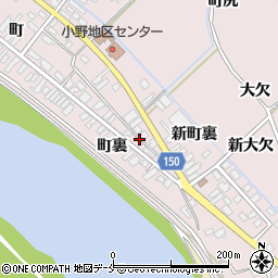 宮城県東松島市小野町裏周辺の地図