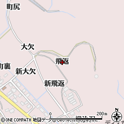 宮城県東松島市小野飛返周辺の地図