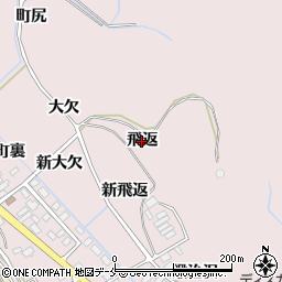 宮城県東松島市小野（飛返）周辺の地図