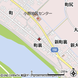 宮城県東松島市小野町裏81周辺の地図