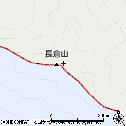 長倉山周辺の地図