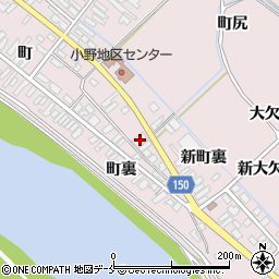 宮城県東松島市小野町裏78周辺の地図