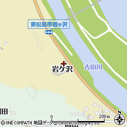 宮城県東松島市川下岩ケ沢周辺の地図