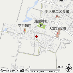 山形県東根市羽入168周辺の地図