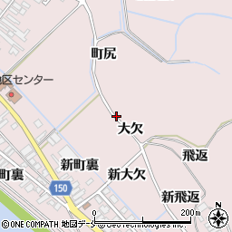 宮城県東松島市小野大欠周辺の地図