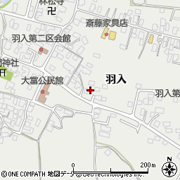 山形県東根市羽入718周辺の地図