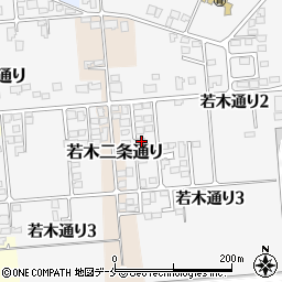 山形県東根市若木通り2丁目27-4周辺の地図