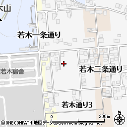 山形県東根市若木通り2丁目7-12周辺の地図