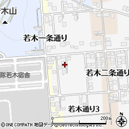 山形県東根市若木通り2丁目7周辺の地図