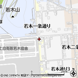 山形県東根市若木通り2丁目1周辺の地図