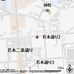 山形県東根市若木通り2丁目35周辺の地図
